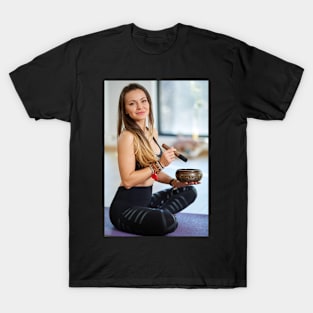 Woman with a tibetan bowl T-Shirt